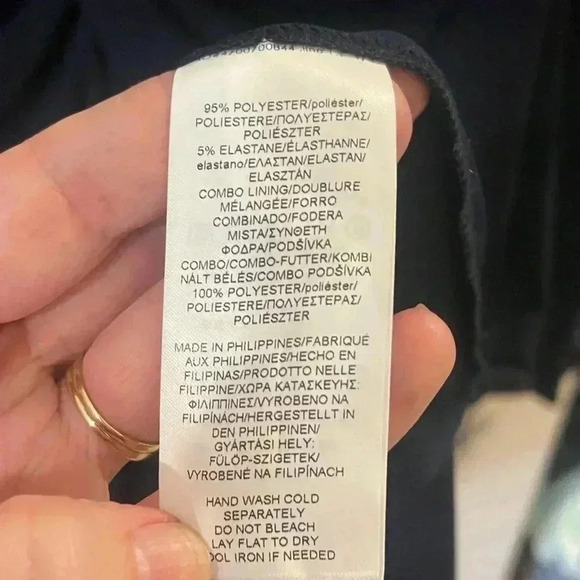 Chaps twist front midi dress navy blue new with tags 8 - Picture 11 of 12